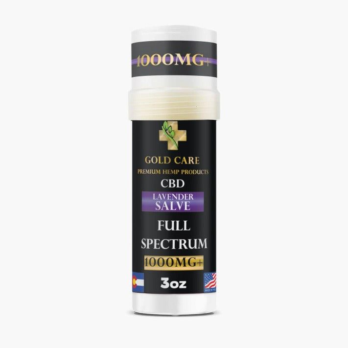 1000 mg+ Lavender Salve | Full Spectrum & CBD – Gold Care CBD